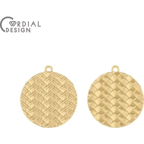 Cordial Design 50Pcs 22*25MM Jewelry Accessories/DIY Pendant/Connectors/Hand Made/Knit Effect/Jewelry Findings & Components