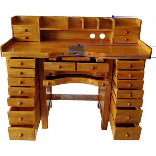 High Quality Solid wood Jewelers Workbench Convenient and efficient work desk, Workbench with many drawers ,sea shipping only