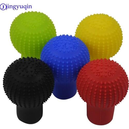 Jingyuqin Colorful Popular Universal Interior Decoration Gear Shift Collars Silicone Head Shift Knob Cover Case Handbra for Car