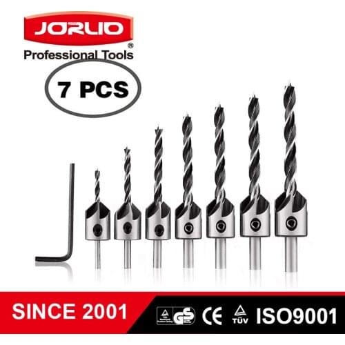 4Pcs/7Pcs Countersink Drill Screw Woodworking Drill 3/4/5/6/7/8/10mm Carpentry Tool