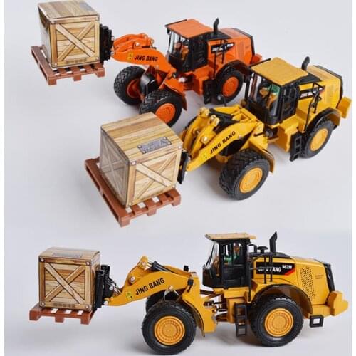 1:50 alloy engineering vehicles, high simulation model Wheeled forklift Truck,childrens educational toys, free shipping