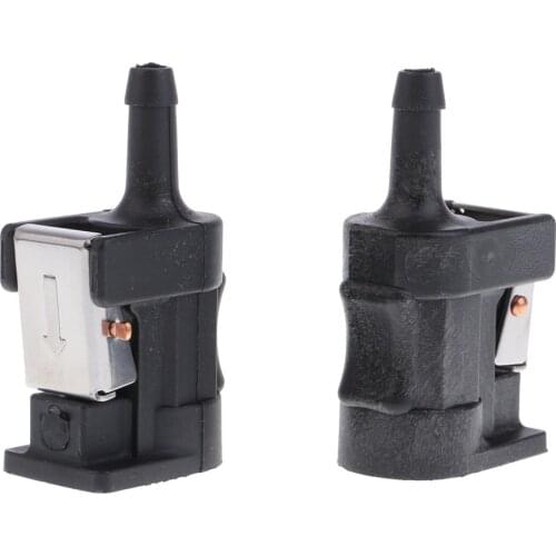 2pcs 6x10cm Fuel Line Tank Connector Plastic for Yamaha Outboard Motor Marine Boat Engine Black Dropship