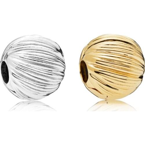 2 Types Seeds of Elegance Clip Beads for Jewelry Making Silver & Golden Shine Jewelry DIY Beads for Silver 925 Bracelets Jewelry