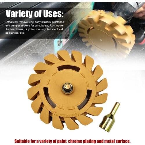 4 Inch Rubber Eraser Wheel Safe Effective Graphics Removal Tool 100mm Pneumatic Degumming Paint Removal Wheel Repair Tool Hot