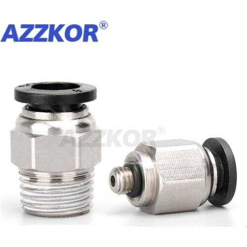 5Pcs Black-boutique PC Pneumatic Tube Connector The Air Compressor Parts Straight Push In Pneumatic Fitting 12/14/16MM