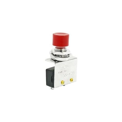 AC 250V 3A N/O Normally Open Momentary Pushbutton Switch 8mm Red