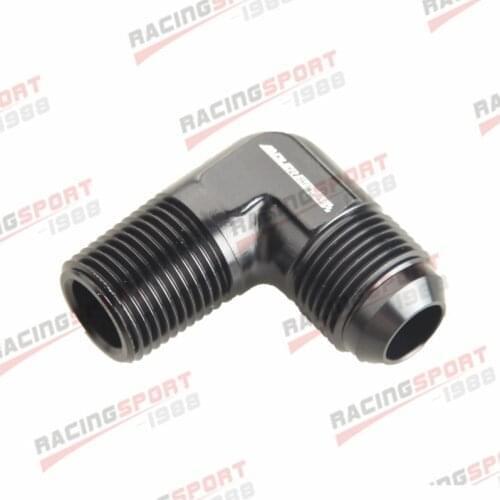 AN10 AN -10 to 1/2" NPT 90 Degree MALE ALUMINIUM FITTING ADAPTER