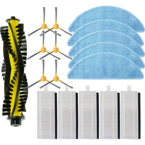 Side brush + Filter + Mop + Roller Brush For Mamibot Exvac660 Robot Vacuum Cleaner accessory Replacement Kit