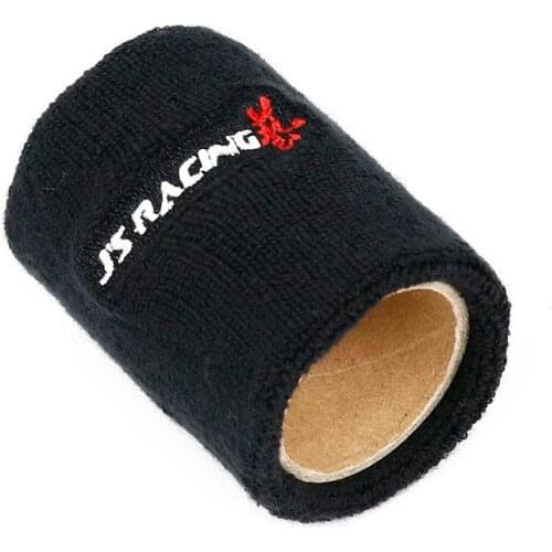 Black JS racing JDM Style Reservoir Brake Clutch Oil Tank Cap Sock