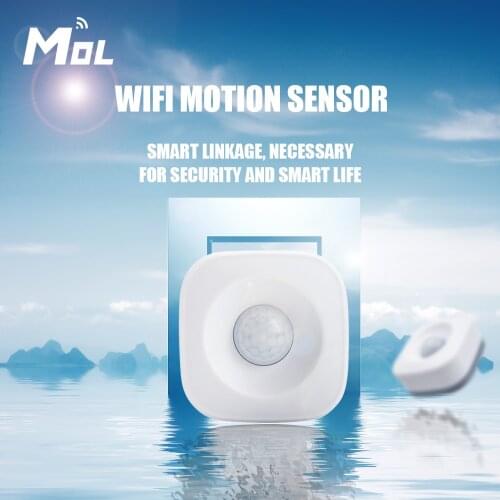 MOL Tuya WiFi PIR Motion Sensor Detector WIFI Movement Sensor Smart Life APP Wireless Home Security System