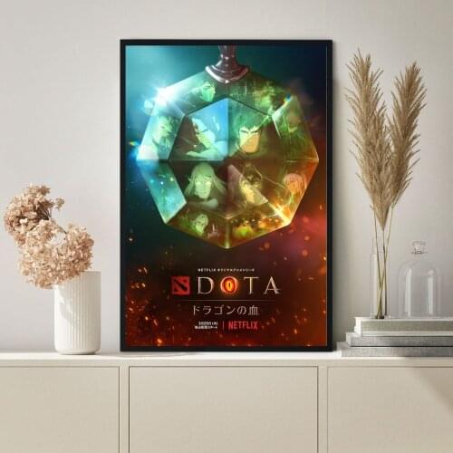 Dota: Dragon’s Blood Movie Poster Canvas Print Art Wall Painting Home Decoration Gift Best-selling Classic Movie In 2021