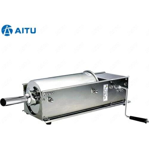 HV3L Stainless steel horizontal sausage stuffer hot dog maker sausage making machine for sale 3L 5L 7L