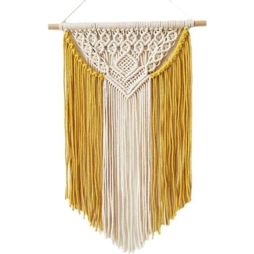 Macrame Wall Home Decoration Hanging Woven Cotton Thread Tapestry Pendant Boho Chic Bohemian