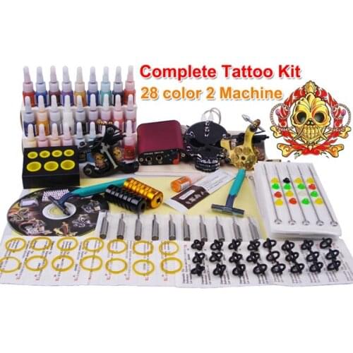 Permanent makeup machine kit tattoo supplies and accessories 28 color inks YLT-101
