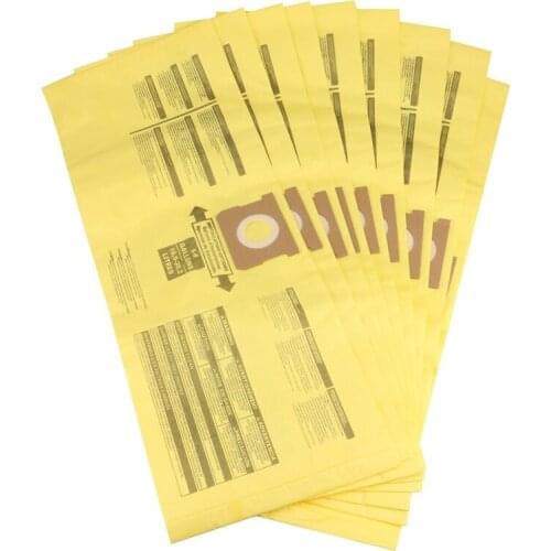10 Pack Vacuum Dust Filter Bags For 5-8 Gallon Shop Vac Wet Dry Vacuum Cleaners, 90661 906-61 9066100 90671 906-71,Etc