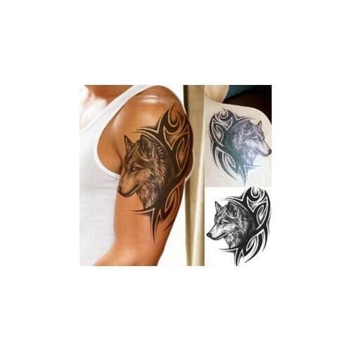 200pcs Water Transfer fake tattoo Waterproof Temporary Tattoo sticker wolf tattoo flash tattoo 12*19cm fashion