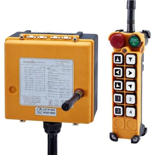 Industrial remote control F26-B2 Radio wireless 8 single speed and 2 double speed button 18-440V for crane and hoist