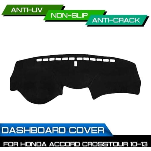 Car Dashboard Mat Anti-dirty Non-slip for Honda Accord Crosstour 2010 2011 2012 2013 Dash Cover Mat UV Protection Shade Sticker