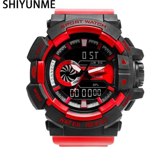 SHIYUNME Top Luxury Brand Fashion Style Men Digital Watch Shock Sports Watches Waterproof Electronic Wristwatch Mens Relogios