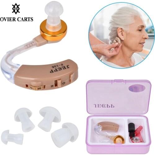 JECPP Hearing Aid for The Elderly In Ear Hearing Enhancement Device with Cleaning Brush Spanner Storage Case Sound Amplifier