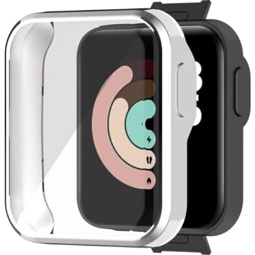 TPU Watch Case Screen Protective Cover for -Xiaomi Mi Watch Lite Redmi Watch M5TE