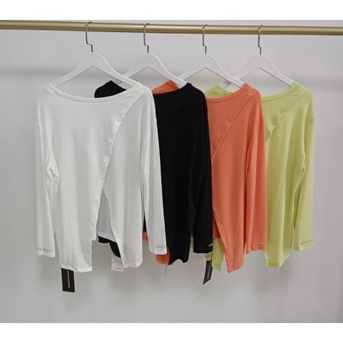 Women Long Sleeve Gym Top Fitness Shirt Loose Yoga Sports Quick-Drying T-shirts Gym Clothing Fashion Fitness Women Blouses 2021