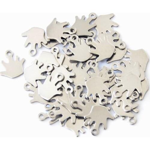 100pcs/Lot Stainless Steel Star Hand Butterfly Charms Pendants for DIY Jewelry Making Necklace Bracelet Wholesale