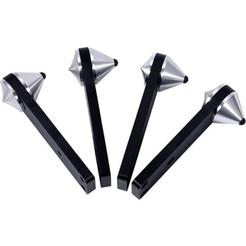 4Pcs Stand Speaker Spike Replacement Non-Slip Shock Absorbing Easy Install Isolation 39mm Durable Parts Aluminium Pads