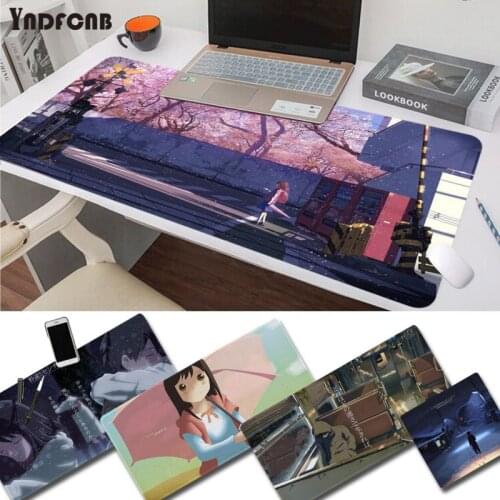 YNDFCNB 5 Centimeters per Second large mousepad L XL XXL gamer mouse pad Size for mouse pad Keyboard Deak Mat for Cs Go LOL