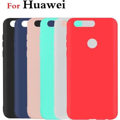 Case For Huawei Honor 8 9 10 20 30 Pro P10 P20 P30 P40 Lite P40 Pro Nova 5T 6 7i Ultra Thin Matte Silicone TPU Soft Cover Case