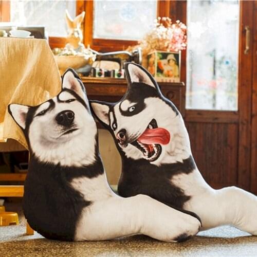 Decoration Cushion Chair Home Decor Cute Dog Cushion Plush Toys Dolls Stuffed Pillow Sofa Car Decorative Birthday Gift
