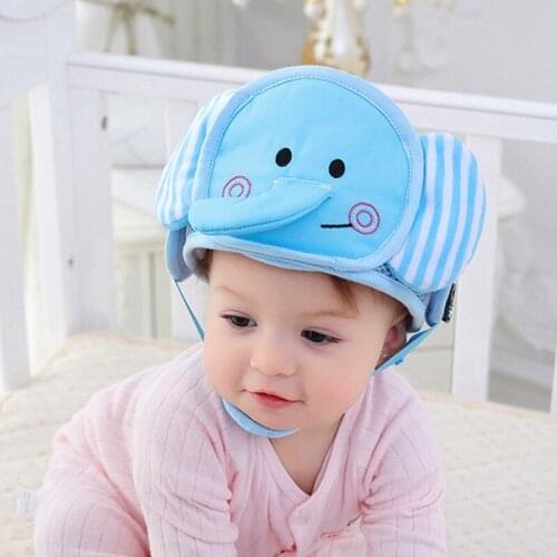 Baby Crawling Hat Safety Baby Protective Helmet Learn To Walk Soft Adjustable Anti-Collision Baby Soft Toy 0 12 months Baby Hats
