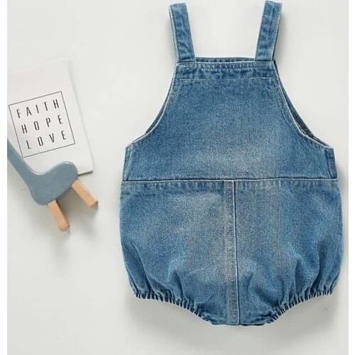 Baby Boys Girls Clothing Sleeveless Baby Denim Bodysuits Kids Jumpsuit New Autumn Baby Denim Overalls Baby Baby Girl Clothes