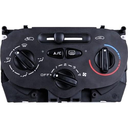 For Peugeot 206 207 307 C2 Picasso Air Condition Climate Control Panel A/C Heater Manual Switch Assy 9624675377 X666633H