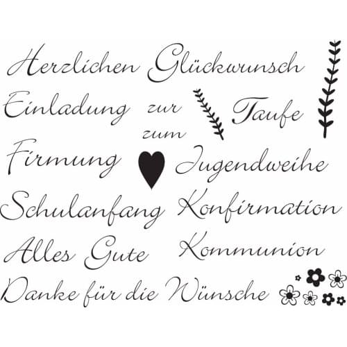 German Transparent Clear Silicone Stamp/Seal for DIY scrapbooking/photo album Decorative clear stamp A560