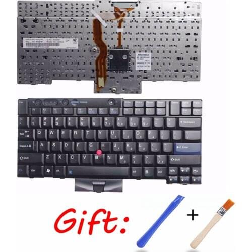 US Black New English Laptop keyboard For Lenovo For IBM T410 T410S T400S T520 T420 X220 W500 T510 W510 keyboard US FRU 45N2141