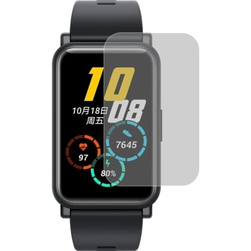 2Pcs Curved Full Cover Film For -Huawei Watch Fit Honor Watch ES Smart Watch Screen Soft Protective Film (not Temper Glass)