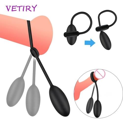 VETIRY Foreskin Corrector for Men Penis Hanger Ball Penis Exercise Delay Ejaculation Sex Toys Daily/Night Adult Products