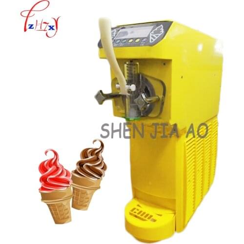 Black /yellow color Commercial soft ice cream machine 16L/H soft serve home made ice cream cone machinery MK-4800 500W