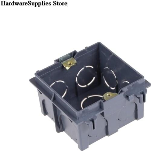 Plastic Wall Plate Wall Mount Junction Box Type 86 Switch Cassette Outlet Wall Switch Box,enclosure Flush Box Black Color