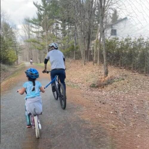 Newly Mountain Bike Tow Rope for Kids Cycling Stretch Pull Strap Long Cycling Adventures Riding Further with Father