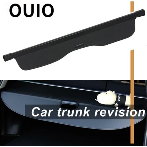 OUIO 1Set Car Rear Trunk Cargo Cover For Land Rover Freelander 2 LR2 Car-styling Black Security Shield Shade Auto accessories