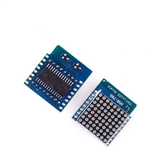 Matrix LED Shield V1.0.0 For WEMOS D1 Mini Digital Signal Output Controller Module 8 X 8 Dot Board Control