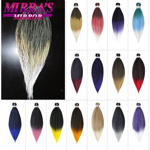 Hair for Crochet Braids 26 Inch Synthetic Hair Extension 6/8/10 Pcs Yaki Straight Braiding Hair Pre Stretched Blonde Pink Braids