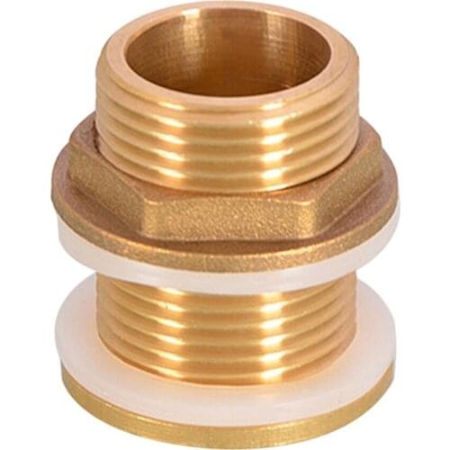 Bulkhead Fitting With Plugs Silicon Seal Gasket Water Tank Connector Durable For Aquariums Tubs Irrigation Equipment Accessories