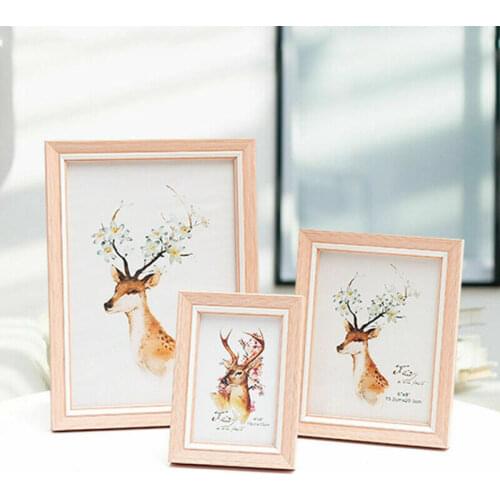 Vintage Wooden Photo Frame Shabby Chic Picture SC Poster Frame Oak Wedding Casamento Photo Home Decor All Sizes 5-16 Inches New