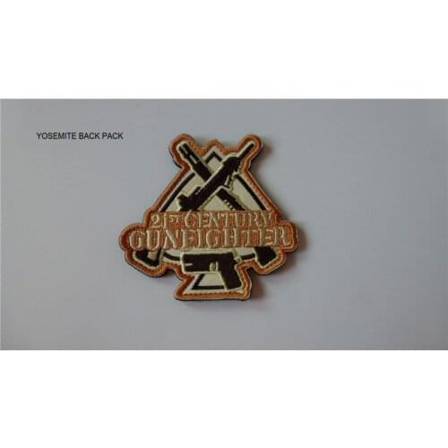 21st century gunfighter patches military insignia Tactical USA army patch badges fastener hook morale DCU DESERT for backpack