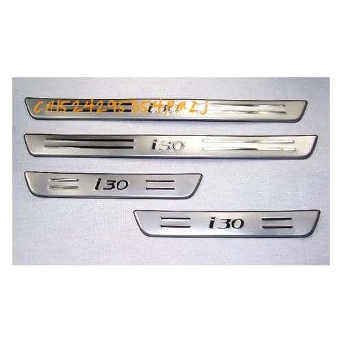 High quality 304 stainless steel Scuff Plate / Door Sill Car Style for Hyundai i30 2009-2012 Car Styling