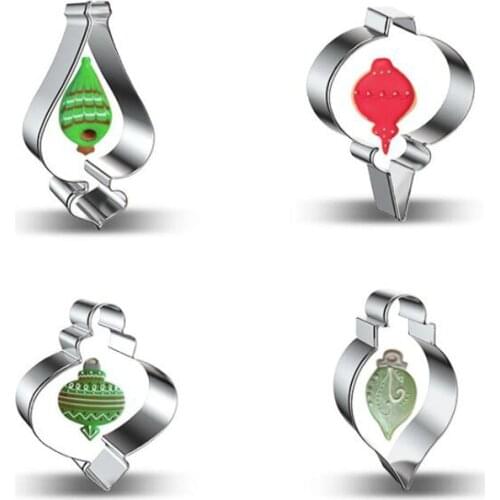 2pcs lantern Pendant Metal Cookie Cutter Fondant Cake Decor Cartoon old man Pastry Biscuit tool cupcake topper bread mold