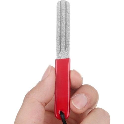 1PC Hot Portable Outdoor Double Groove Fishing Hook Sharpening Hone New Fishing Grinding Hook Sharpener Tool Fish Accessories